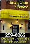Maury's (Pat's) Pub, Fine Dining in a Causal Atmosphere!